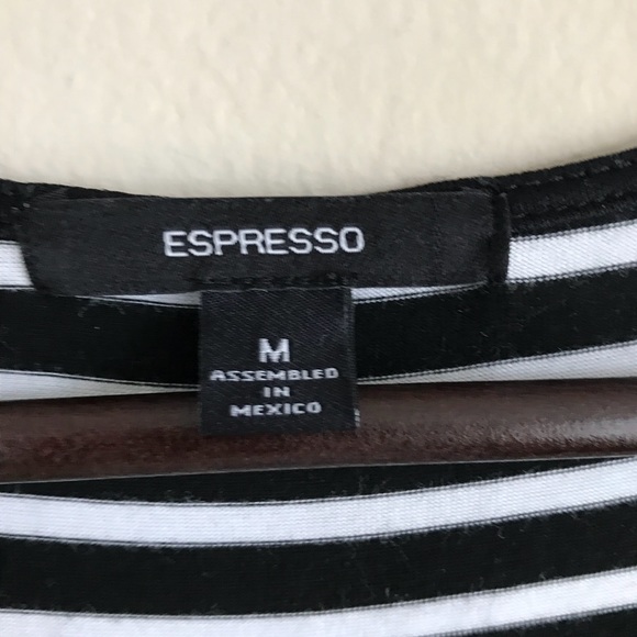 Scoop neck red and black striped dress - M - Picture 4 of 4